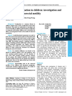 Functional Constipation in Children: Investigation and Management of Anorectal Motility