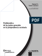 Problemática de Las Juntas Generales en La Jurisprudencia Societaria - Torres, Guzmán