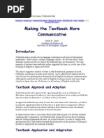 Making The Textbook More Communicative: J.m.lamie (At) Bham - Ac.uk