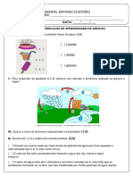 Avaliação II Bimestre de Ciências