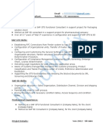 SAP GTS Sample Resume 2