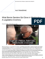 What Bernie Sanders Got Done in Washington - A Legislative Inventory - People's War