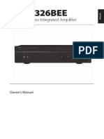 C 326BEE Stereo Integrated Amplifier - English Manual