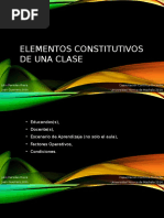 Elementos Constitutivos de Una Clase