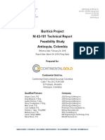 Buriticá Project Technical Report