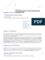 Hysteresis Eddy Current Iron or Core Losses and Copper Loss in Transformer - Electrical4u