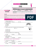 Sample Paper Syllabus 2016-17