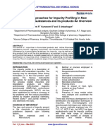 Scientific Approaches For Impurity Profiling in New Pharmaceutical Substances and Its Products-An Overview