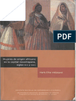 María Elisa Velázquez, Mujeres de Origen Africano en La Capital Novohispana, Siglos XVII y XVIII PDF