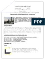 Transformadores de Distribución y Potencia Hasta 100MVA 138KV