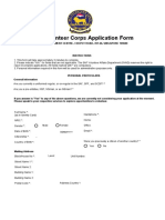 SAF Volunteer Corps Application Form: Dd/Mm/Yyyy