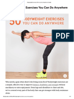 Bodyweight Exercises - 50 You Can Do Anywhere