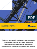 Gerdau Barras e Perfis Tabela de Bolso 