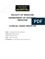 Internal Medicine Case Write Up 1