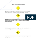 Señales Preventivas de Transito