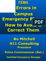 Mitchell - 17 Errors in Campus Emergency Plans