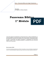 Teologia Sistemática - Panorama Bíblico Do Antigo Testamento - I Módulo