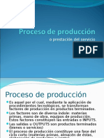 Proceso de Producción y Servucción