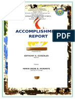 Monthly Teachers Accomplishment Report