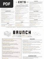 The Corner Drafthouse Menu