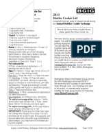 2013 Master Cookie List: Quick Reference Guide For Replacing Ingredients