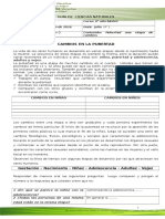 GUÍa 29 Julio La Pubertad Ciencias Naturales