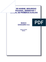 Plan de Higiene y Seguridad Ocupacional Ganadero