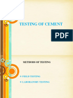 Testing of Cement: Free Powerpoint Templates Free Powerpoint Templates