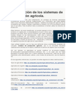 Clasificación de Los Sistemas de Producción Agrícola