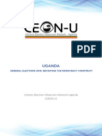 Report On Uganda's 2016 Elections by Citizens Election Observers Network-Uganda