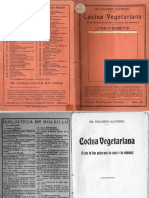 Cocina Vegetariana Del Dr. Eduardo Alfonso de Aprox. 1930 PDF