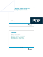 Design Principles For Low-Voltage Low-Power Analog Integrated Circuits