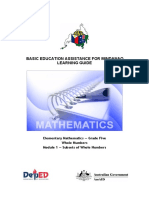 BEAM LG Gr.5 Module 1 - MATHEMATICSematics 5 Subsets of Whole Numbers