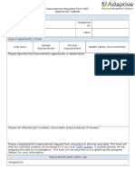 Improvement Request Form AdaptiveBMS