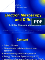 EDS-WDS - X-Ray Elemental Micro Analysis - Electron Microscopy and Diffraction