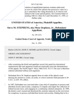 United States v. Steve M. Stephens, AKA Mose Stephens, JR., 951 F.2d 1261, 10th Cir. (1991)