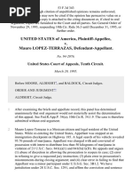 United States v. Mauro Lopez-Terrazas, 53 F.3d 343, 10th Cir. (1995)