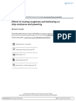 Effects of Coating Roughness and Biofouling On Ship Resistance and Powering