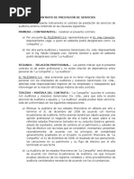 Contrato de Prestación de Servicios