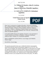 Elmer M. Kunkel, William H. Dennler, John D. Lockton, Ted B. Westfall and William D. Robertson v. Continental Casualty Company, 866 F.2d 1269, 10th Cir. (1989)