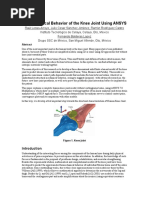 Biomechanical Behavior of The Knee Joint Using ANSYS