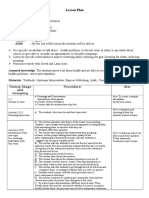 Plan de Lectie Unit 5 Intermediate