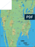 Gamma World - Map of Meriga 2471AD