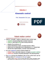 Kinematic Control: Robotics 1