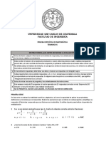 Pruebas Específicas Facultad de Ingeniería 1 USAC