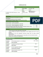 CV Template Sample Design PDF