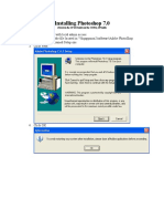 Installing Photoshop 7