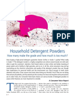 Study On Detergent Powder