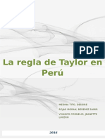 Regla de Taylor en Peru