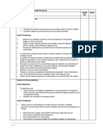 Deposit Operations Audit Program